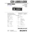 SONY CDX-L630X Service Manual