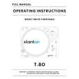 STANTON T80 Instrukcja Obsługi