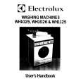 ELECTROLUX WH1125/A Owners Manual