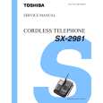 TOSHIBA SX2981 Manual de Servicio