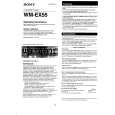 SONY WM-EX55 Owners Manual