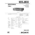 SONY MDS-JB930 Owners Manual