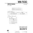 SONY WMFX383 Service Manual
