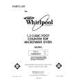 WHIRLPOOL MW8650XS5 Parts Catalog