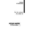 ARTHUR MARTIN ELECTROLUX DG2002W Owners Manual