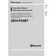 PIONEER DEH-P55BT/XN/EW5 Owners Manual