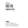 SONY HDC-700 Instrukcja Serwisowa
