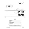 TEAC BX-550 Service Manual