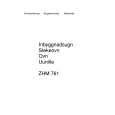 ZANUSSI ZHM761N Owners Manual