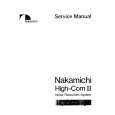 NAKAMICHI HIGHCOMII Service Manual