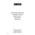 ZANUSSI ZUD7120 Owners Manual