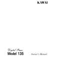 KAWAI 135 Owners Manual KAWAI 135 Owners Manual