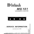 MCINTOSH MQ 101 Service Manual