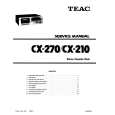 TEAC CX-210 Instrukcja Serwisowa