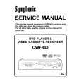 SYMPHONIC CWF803 Service Manual