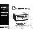 HARMAN KARDON CITATIONIII-X Instrukcja Obsługi