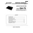 SHARP QA-75 Service Manual