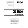 TEAC CRH100 Instrukcja Serwisowa