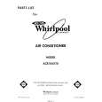 WHIRLPOOL ACE184XT0 Parts Catalog