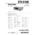 SONY STR-K1500 Manual de Servicio