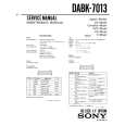 SONY DABK7013 Manual de Servicio