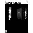 PIONEER GM-920 Owners Manual