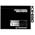 PIONEER KX-E60/EW Owners Manual