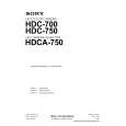 SONY HDC-750 Service Manual