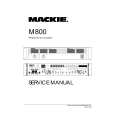 MACKIE M800 Instrukcja Serwisowa