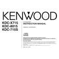 KENWOOD KDC715S Owners Manual
