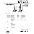 SONY SPP77 Manual de Usuario
