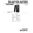SONY SS-A27DX Service Manual