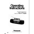 PANASONIC RX-FT500 Instrukcja Obsługi