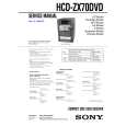 SONY HCDZX70DVD Service Manual
