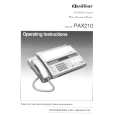PANASONIC PAX210 Owners Manual