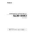 ROLAND SDE-330 Owners Manual