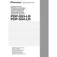 PIONEER PDP-S53-LR/XZC/WL5 Instrukcja Obsługi
