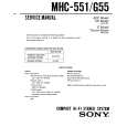 SONY MHC-551 Service Manual