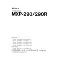 SONY MXP-290R Instrukcja Obsługi