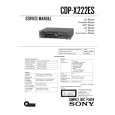 SONY CDPX222ES Service Manual