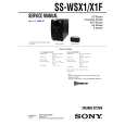 SONY SSWSX1F Manual de Servicio