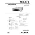 SONY MCE-S70 Instrukcja Serwisowa