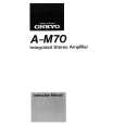ONKYO A-M70 Owners Manual