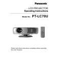 PANASONIC PT-LC70U Owners Manual