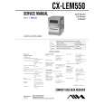 SONY CX-LEM550 Instrukcja Serwisowa