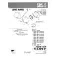 SONY SRS5 Service Manual