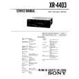 SONY XR4403 Service Manual