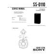 SONY SS-D110 Service Manual