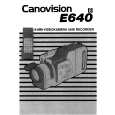 CANON E640 Owners Manual