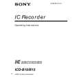 SONY ICD-B10 Owners Manual